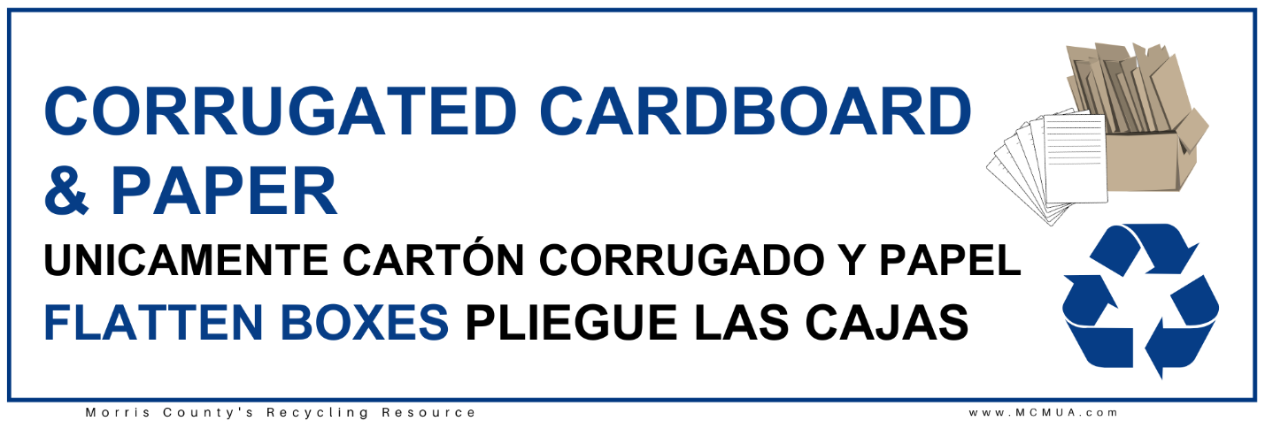 image of decal for Corrugated and Paper Recycling